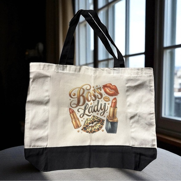 Boss Lady Canvas Tote NWOT - Picture 1 of 1